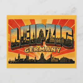 Leipzig Duitsland Monument Briefkaart