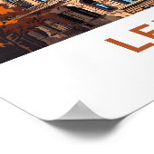 Leipzig Duitsland Reisprint Poster (Hoek)