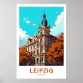 Leipzig Duitsland Reisprint Poster (Voorkant)