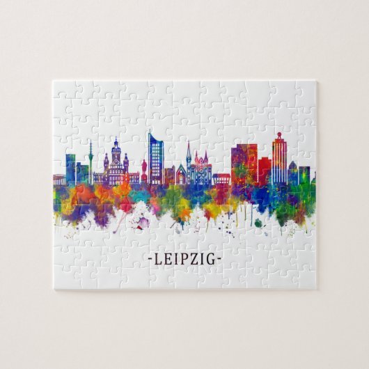 Leipzig Duitsland Skyline Legpuzzel (Horizontaal)