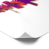 Leipzig Duitsland Skyline Poster (Hoek)