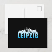 Leipzig Duitsland Stad Cityscape Grappig geschenk Briefkaart (Voorkant / Achterkant)