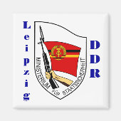 Leipzig, Duitsland Stasi Magnet (Voorkant)