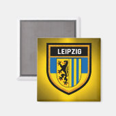 Leipzig Flag Magneet (Voorkant / Achterkant)