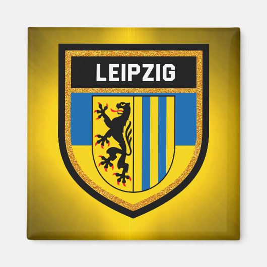 Leipzig Flag Magneet (Voorkant)