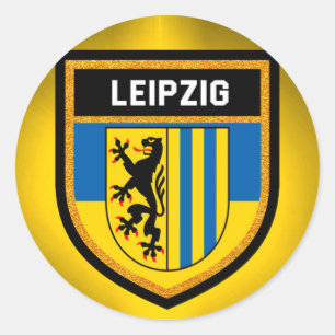 Leipzig Flag Ronde Sticker