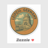 Leipzig Germany City Art Sticker (Vel)