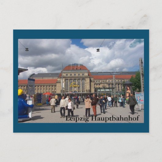 Leipzig Hauptbahnhof Briefkaart (Voorkant)