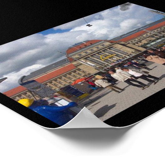 Leipzig Hauptbahnhof Poster (Hoek)