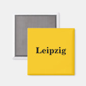Leipzig Magnet - Schild Gold Gleb (Voorkant / Achterkant)