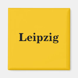 Leipzig Magnet - Schild Gold Gleb