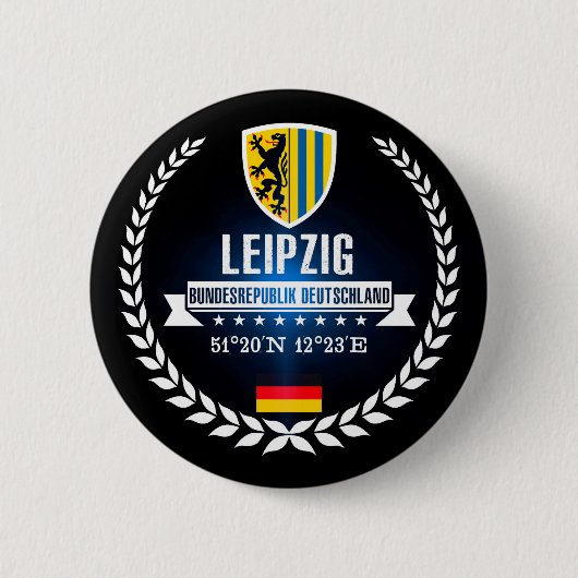 Leipzig Ronde Button 5,7 Cm (Voorkant)