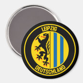 Leipzig Round Emblem Magneet (Voorkant / Achterkant)