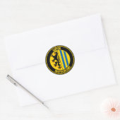 Leipzig Round Emblem Ronde Sticker (Envelop)