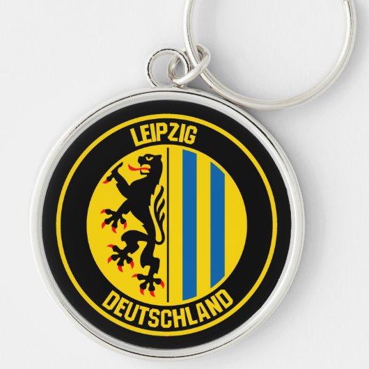 Leipzig Round Emblem Sleutelhanger (Voorkant)