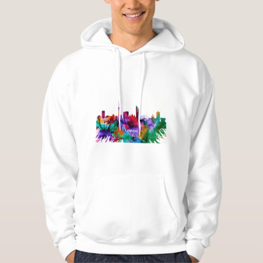 Leipzig Skyline Hoodie (Voorkant)