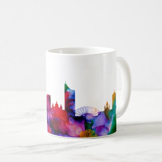 Leipzig Skyline Koffiemok (Voorkant rechts)