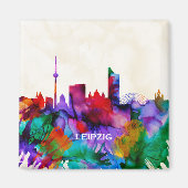 Leipzig Skyline Magneet (Voorkant)