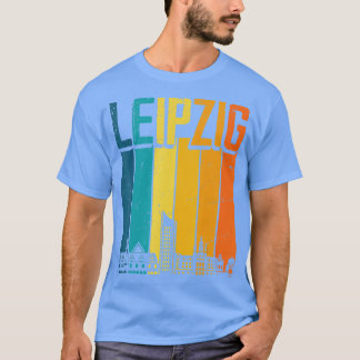 Leipzig Skyline Retro Souvenir Leipzig T-shirt