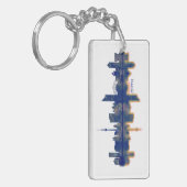 Leipzig Skyline Sleutelhanger (Voorkant Links)