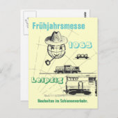 Leipziger Frühjahrsmesse Werbedesign DDR Briefkaart (Voorkant / Achterkant)