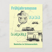 Leipziger Frühjahrsmesse Werbedesign DDR Briefkaart (Voorkant)
