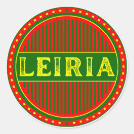 Leiria City Pride Emblem – Portuguese Identity Ronde Sticker