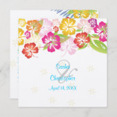 Leis/Luau/hibiscus Wedding Invitations Kaart (Voorkant / Achterkant)