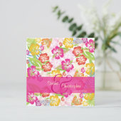 Leis/Luau/hibiscusWedding-uitnodigingen Kaart (Staand voorkant)