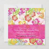 Leis/Luau/hibiscusWedding-uitnodigingen Kaart (Achterkant)