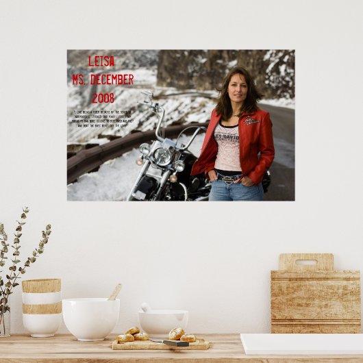 Leisa, mevrouw December 2008 Poster (Keuken)