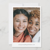 Leistblauw 3 Foto Collage Modern sparen de Datum Save The Date (Achterkant)