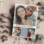 Leistblauw 3 Foto Collage Modern sparen de Datum Save The Date