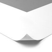 Leistblauw en grijs minimalistisch kleurenblok poster (Hoek)