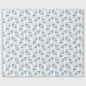 Leistblauw gelaagde Waterverf verliest patroon Cadeaupapier (Vlak)