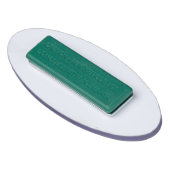 Leiste blau ovale naamtag met aangepaste naam naambadge (Achterkant)