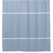 Leiste Blau Witte Lijnen Douchegordijn (Voorkant)