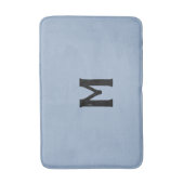 Leiste Blau Zwart Monogram Badmat (Voorkant Verticaal)