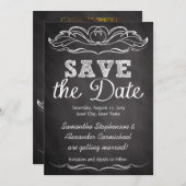 Leiste Schoolbord Save the Date (Voorkant / Achterkant)