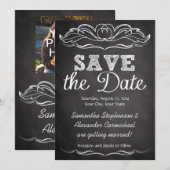 Leiste Schrijfbord Bewaar de Datum Save The Date (Voorkant / Achterkant)