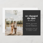 Leiste Wij hebben de datum veranderd maar konden n Aankondiging (Voorkant / Achterkant)