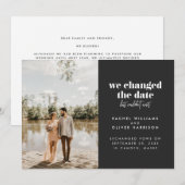 Leiste Wir hebben de datum gewijzigd maar konden n Aankondiging (Voorkant / Achterkant)