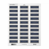 Leistealkampanje gestreept  etiket (Full Sheet)