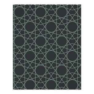 Leisteen Celadon Geometrie Perfect Poster