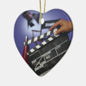 Leisteen directeur keramisch ornament (Links)