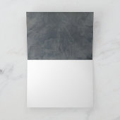 Leisteen Grijs Stuclaag Dank U Bedankkaart (Binnen)