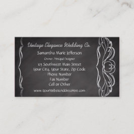 Leisteen krijtbord-look visitekaartje