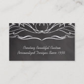 Leisteen krijtbord-look visitekaartje (Achterkant)