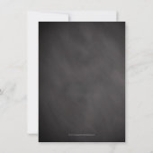  leisteen krijtbord verjaardagsfeestuitnodiging kaart (Achterkant)