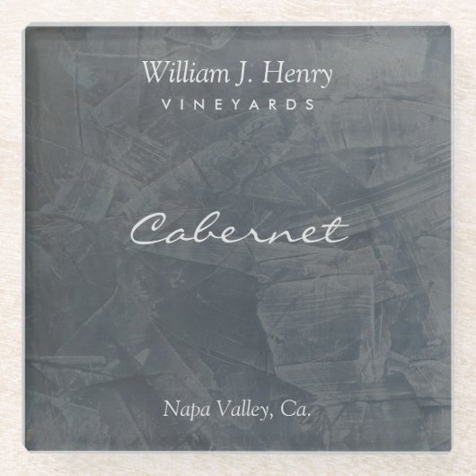  leisteen Onderzetter van glaswijn (Voorkant)